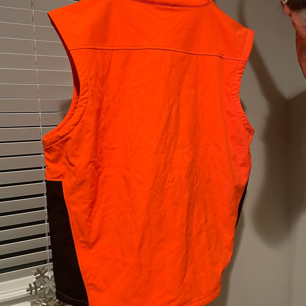 Blaze Orange Soft Shell Vest, 3XL - Picture 3 of 4